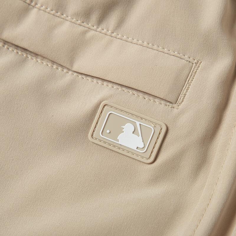 MLB Casual Pants Unisex Linen Beige Yellow 3AWPB0143-45BGM
