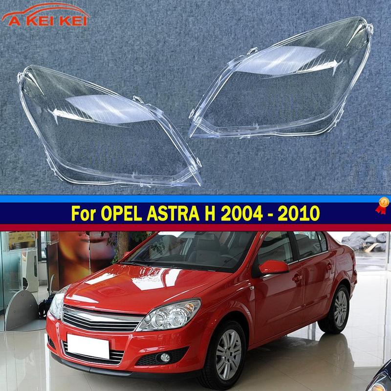 Fit For OPEL ASTRA H 2004-2010 Car Accessories Headlight Lens Cover Transparent Lampshade Headlamp Shell Plexiglass