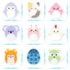 50 Simple Small Animal Stickers New Cartoon Cute Simple Ins Small Animals Children's Stickers