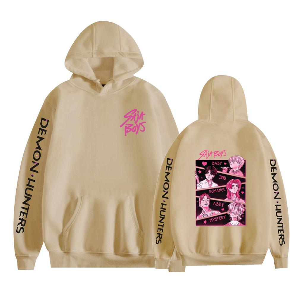 New Unisex KPop Demon Hunters Hoodie Sweatshirt for Mens Womens CARTOON Printed Cool Streetwear