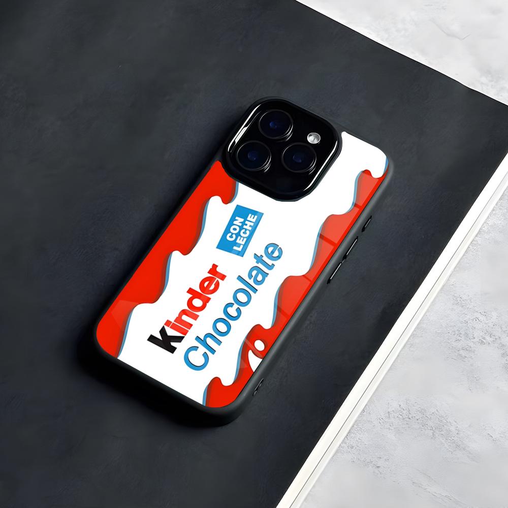 Trolly Egg K-KINDER JOY Surprise Phone Case For IPhone 17 Pro Max 16 15 14 13 11 Pro Max Plus Glass Phone Case