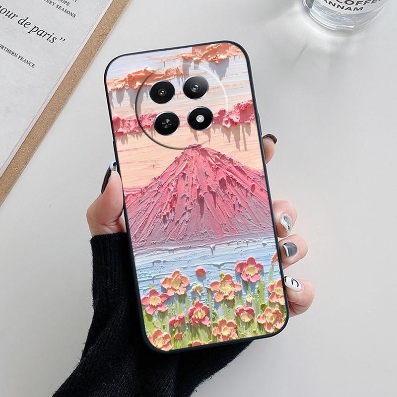 Für Realme 12 5G Hülle Abdeckung Realme12 Funda Coque Weiches Mode Silikon Schutzhülle für Telefonkamera für Realme 12 5G