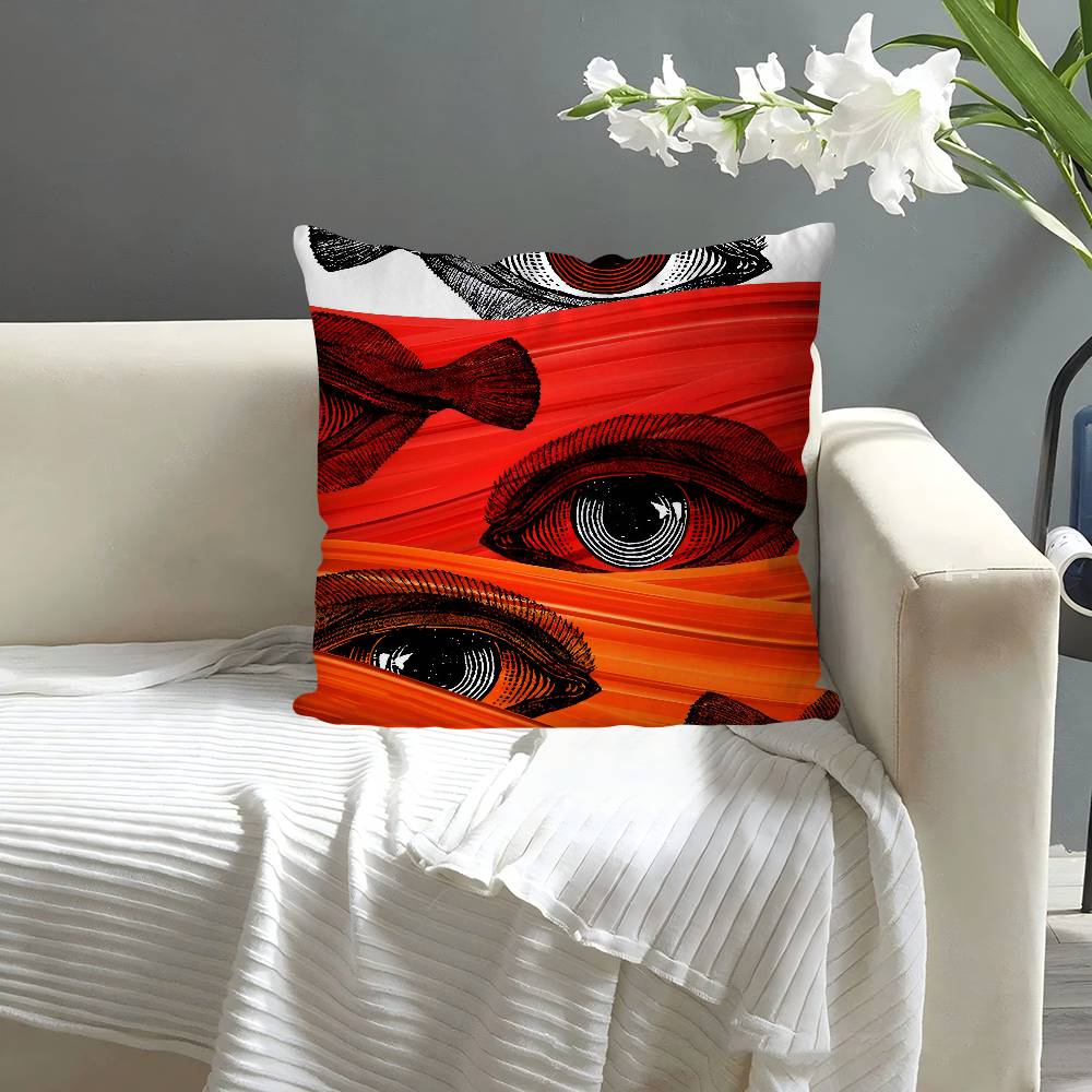 Abstract Eye Shapes Hand Moon Pillow Case Square Pillow Bedroom Sofa Leisure Comfort Cushion Car Living Room Home Decoration