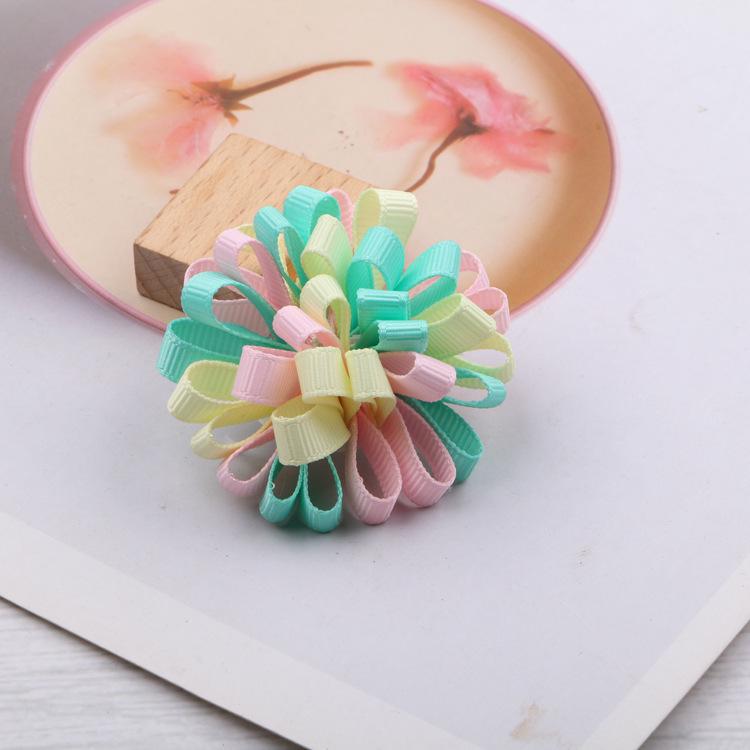 Colorful Sunflower Hair Clips for Children - Korean Style Handmade Accessories