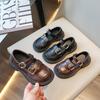 Classmate 2025 Spring and Autumn New Classmate Korean Version Versatile Children's Single Shoes Soft Sole Girls' Princess Leather Shoes
