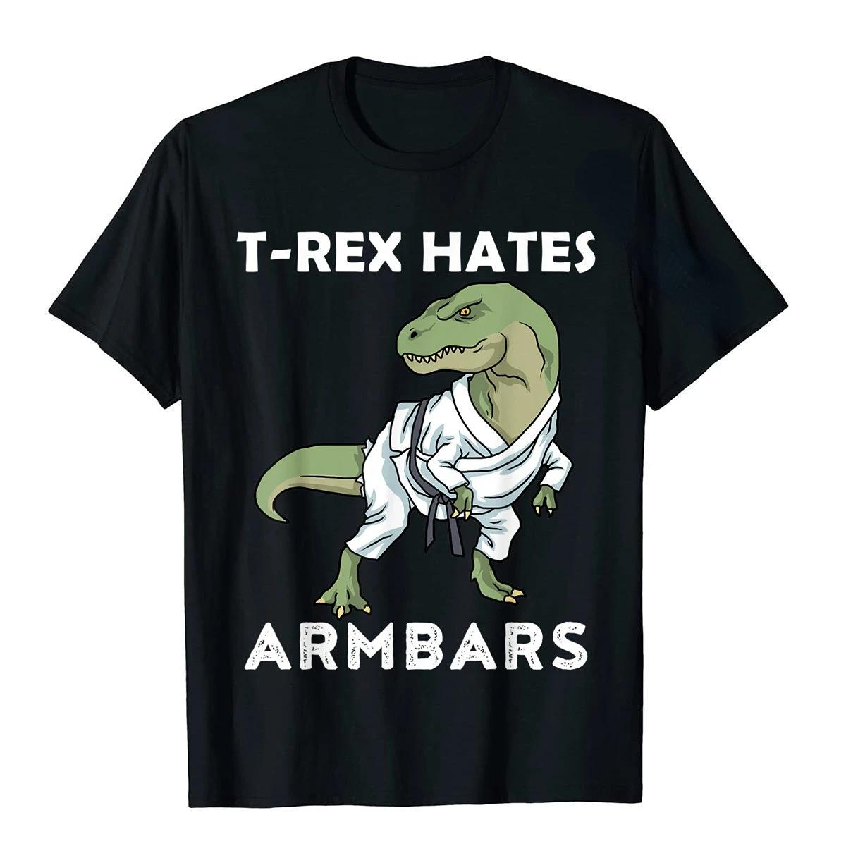 

Смешные мужские футболки Джиу-джитсу T Rex Trex Мужские Детские Мальчики BJJ MMA Джиу-джитсу Тренировочные Топы с коротким рукавом Креативная футболка с графикой динозавра XXXXL