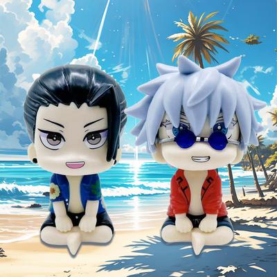 Anime Jujutsu Kaisen Figura Suguru Geto guarda in su Action Figure Figura Satoru Gojo edizione Q Statua da Collezione Modello Regali per Ragazzi