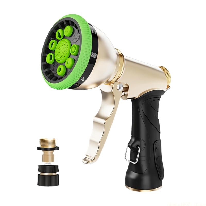QX2E Professional Garden Hose Nozzle Durability Zincs Alloys Watering Nozzle