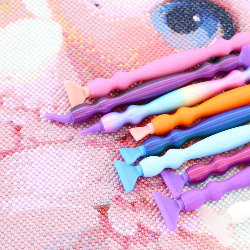Diamond Art Pen Tools Diamond Painting Accessories with Screw Plastic Tip Diamond Painting Pen Drill Bead Dot Pens for Art Craft