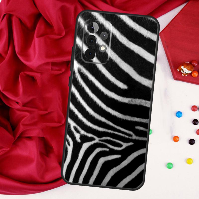 Zebra Skin Print For Samsung Galaxy A56 A36 A26 A16 A05 A06 A22 A32 A52 A54 A34 A14 A55 A15 A53 A33 A35 Case