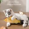 1Pcs/2Pcs Cat Fish Toys Soft Linen Catnip Plush Fish Bite-Resistant Interactive Chew Toys for Kittens & Cats