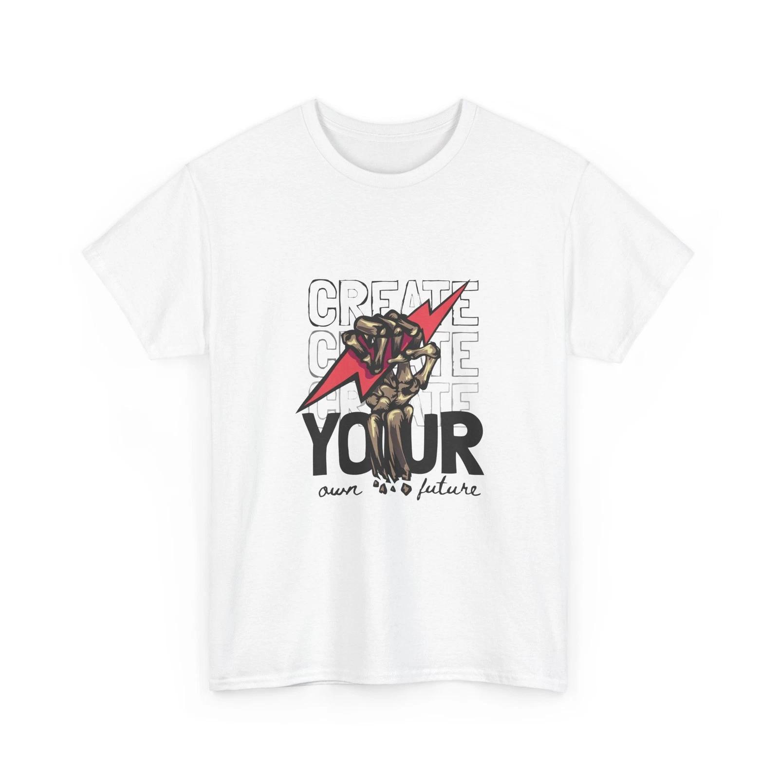 Create Your Future Tee | Lightning Fist Graphic T-Shirt, Comfy Wear, Gift Idea S