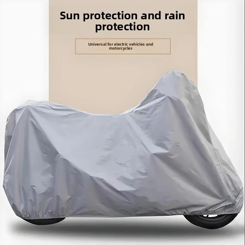 Funda impermeable para motocicleta y bicicleta, protector contra lluvia, polvo y sol para vehículos