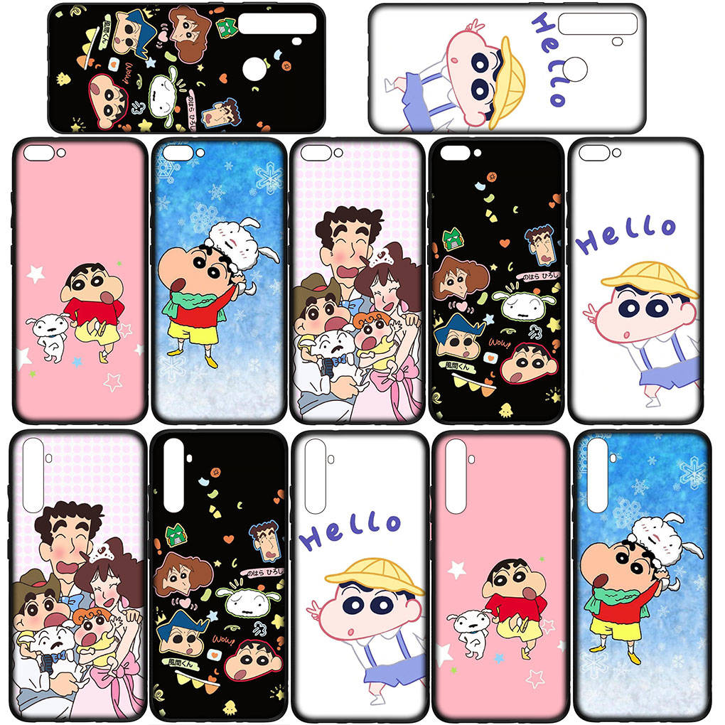 Cover for iPhone 16 15 Xiaomi Redmi Note 14 13 12 11 Pro Max X 8 16e Samsung Galaxy S25 S24 S23 Moto OPPO Huawei Comics Shin Chan Shinchan Phone Case