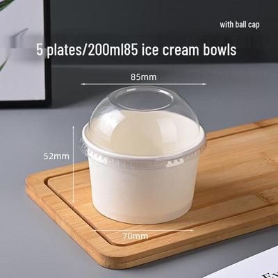 Einweg-Eisbecher aus Papier