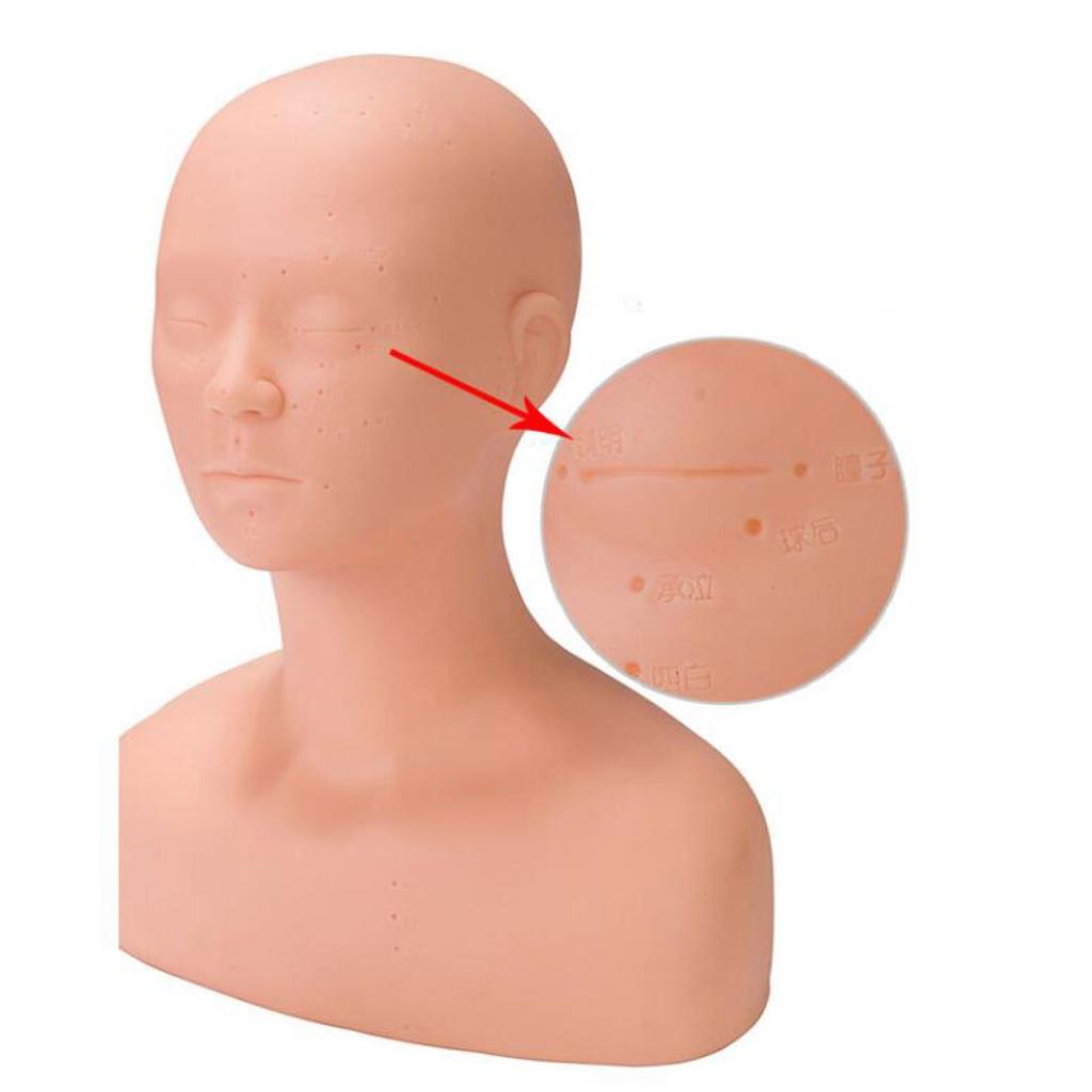 Tréninková figurína Měkká Flexibilní Tréninková Figurína Hlava Tréninková Figurína Ramena Masážní pro Salon SPA Krása Make-up