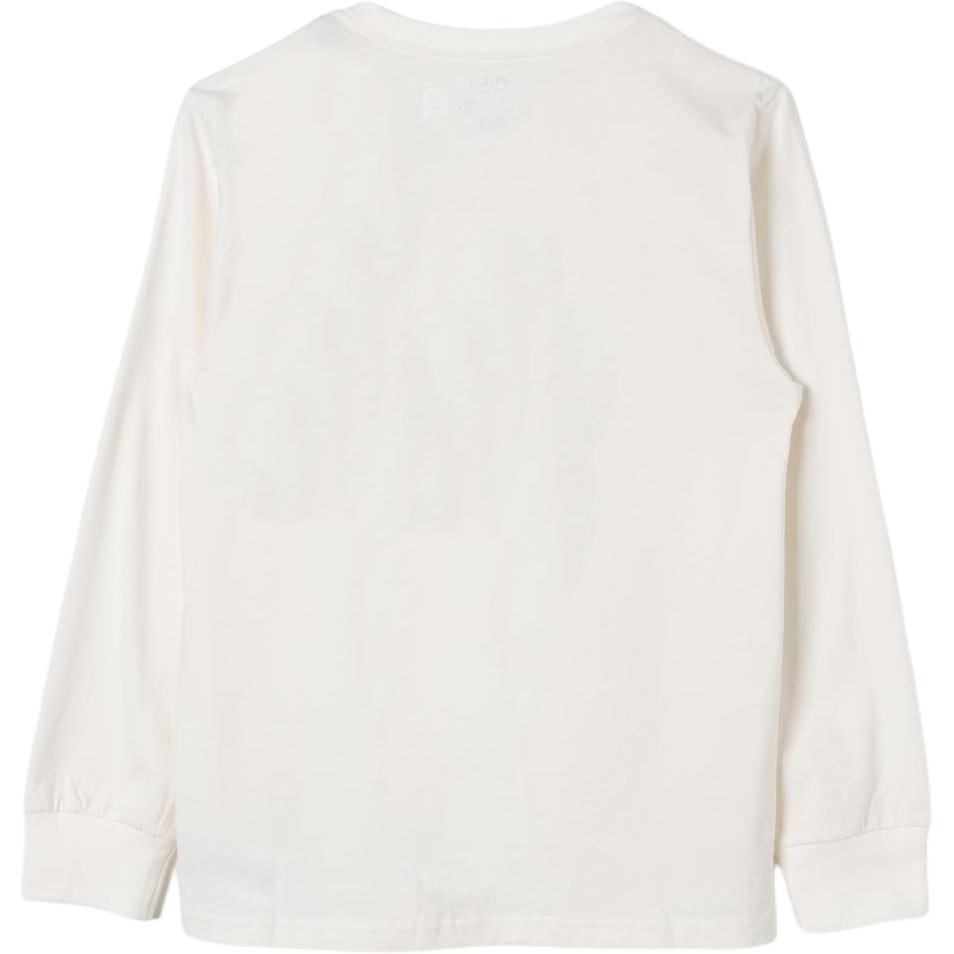 Polo Ralph Lauren Teddy Bear Letter Logo Pattern Long Sleeve T-Shirt Kids Tops Beige 323883620-008