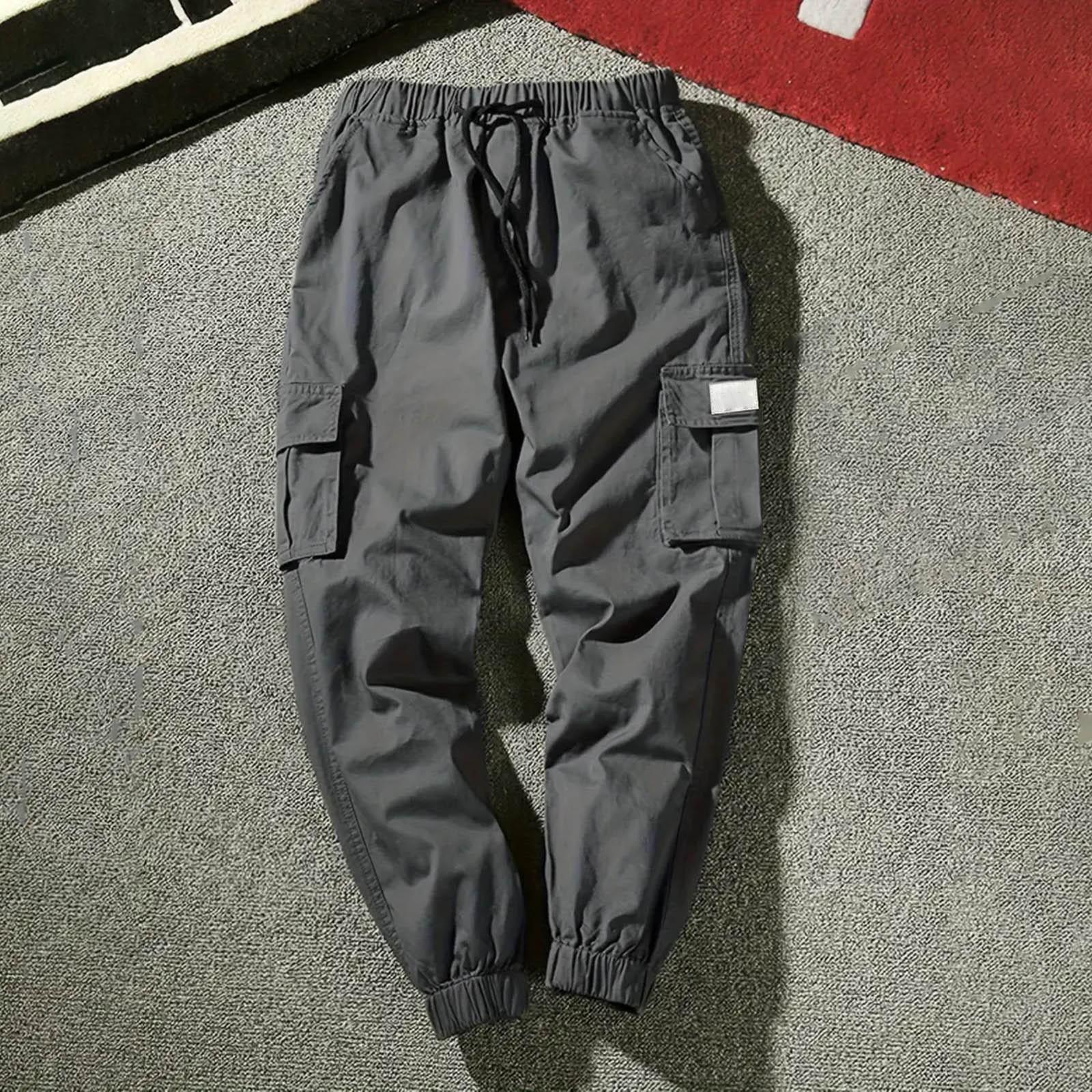 

Мужские уличные комбинезоны, повседневные брюки прямого кроя, комбинезоны с несколькими карманами XXXL