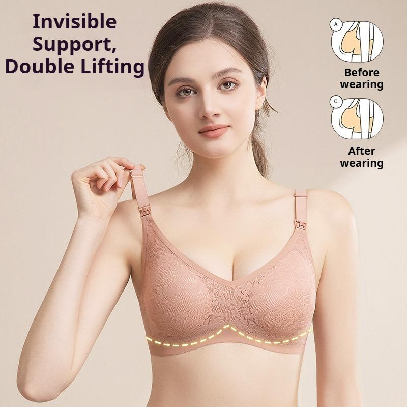 Anti-sagging Bras for Pregnancy and Breastfeeding Supporting Accessory Breast Tissue and Breastfeeding Wire-free Bras Are Recommended