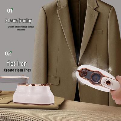 Portable Travel Iron with Temperature Indicator, Folding Design