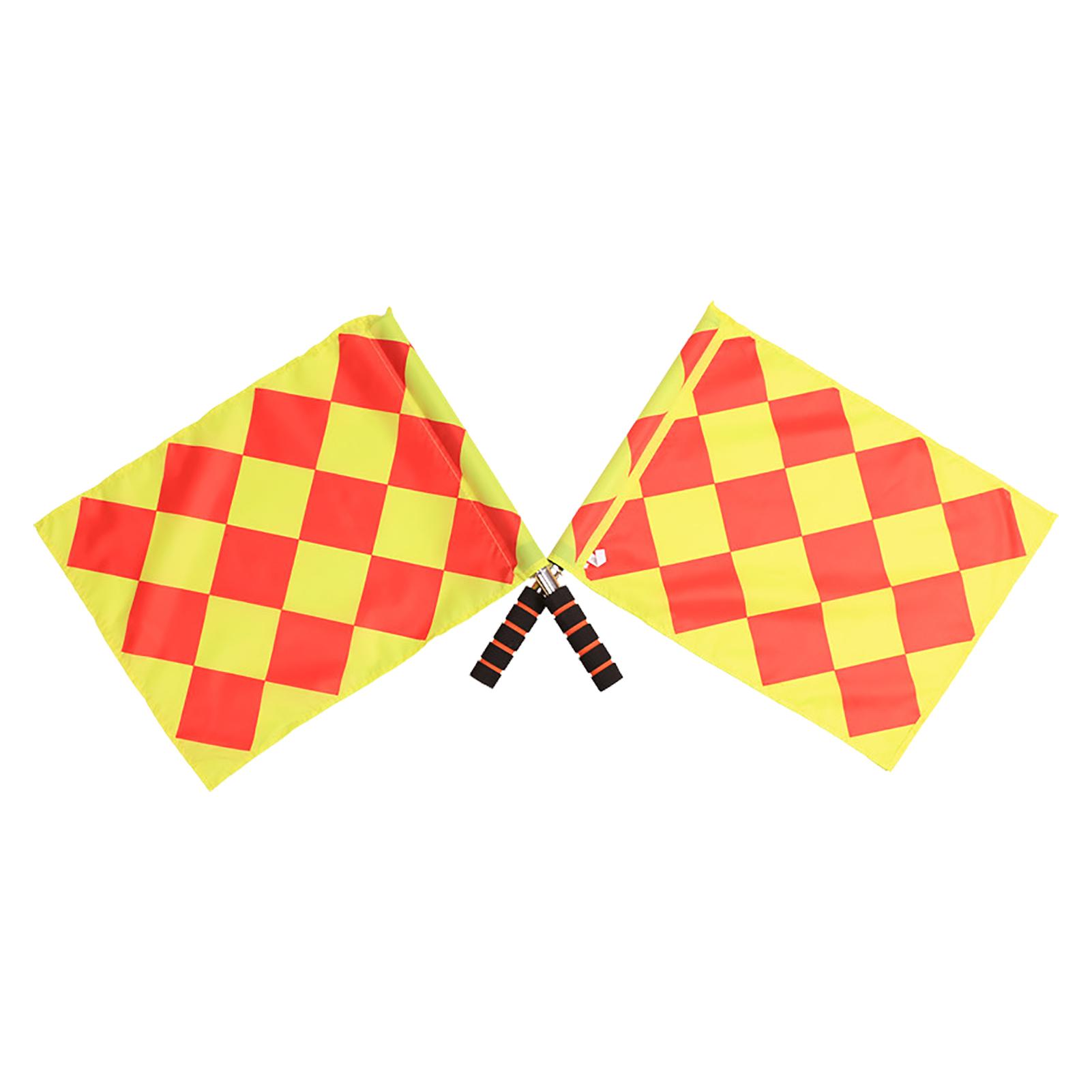 2PCS Soccer Referee Flags High temperature Resistant Suitable for Instructor