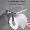 Chrome Toilet Paper Holder Multifunction Bathroom Storage Shelf Roll Paper Holder Gold EL95