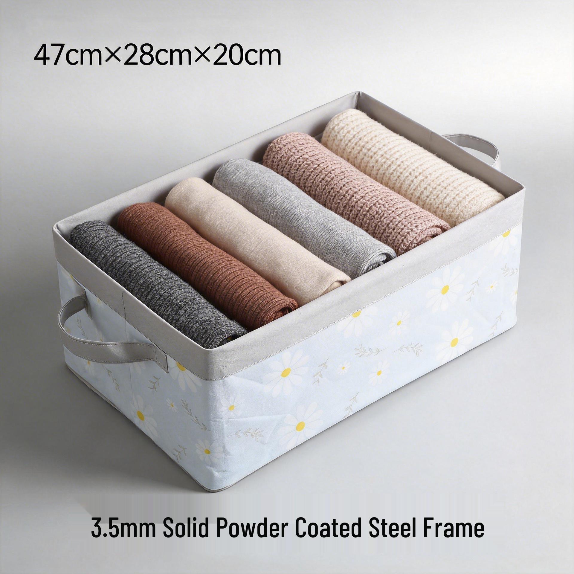 Foldable Fabric Clothes Storage Box - Home Organization Solution 47*28*20cm