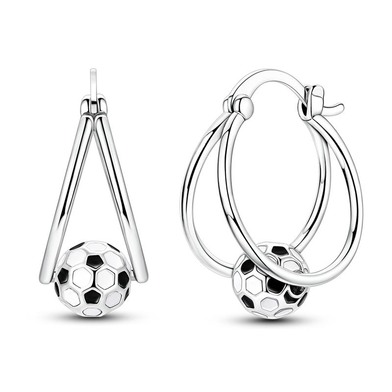 Original 925 Silver Hoop Earrings Butterfly Geometric Star Earrings Stud For Woman Female Girl Fashion Jewelry Girls