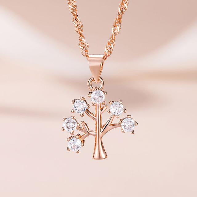 New Arrival Christmas Tree Pendant Necklace For Women Jewelry Silver 925 Sterling Clavicle Chain Lady Anniversary Accessories