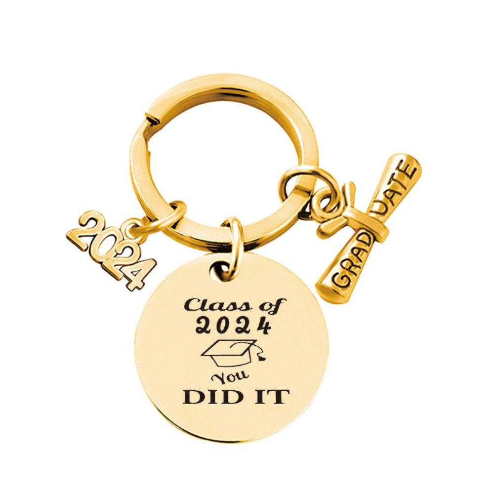 

Engraved Trinket Key Chain 2024 Graduation Cap Pendant Fashion Graduation Keychain Student