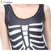 Plus Size Costume Halloween Adult Clothing Female Skull Skeleton Bodysuit Party Show Costume