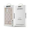 Dkny Dkhcp14Xpcptssp Iphone 14 Pro Max6.7 Różowy/Pink Twarde Etui Skórzana Kratka Wzór Mono I Drukowane Paski