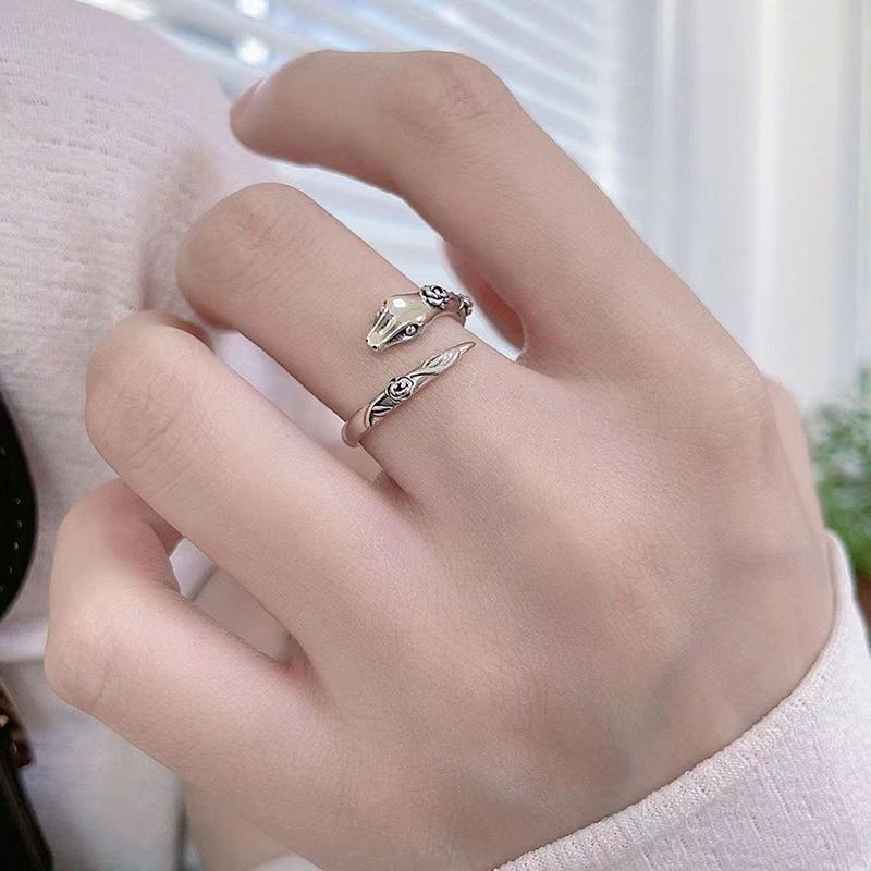 Exquisite Simple Adjustable High-end Opening Flower Ring For Women Creative Fashion Wedding Ring Party Jewelry Accessories Gifts