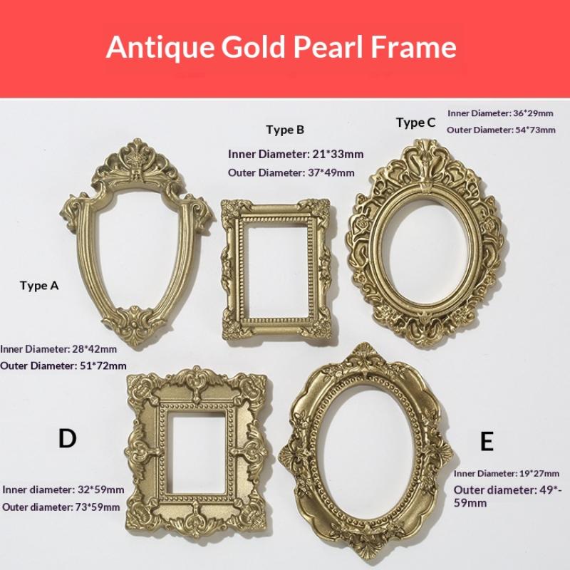 Miniature House Picture Frame Decor 5Pcs Kit Tiny Photo Props for DIY Dollhouse Scene Layout Decorations