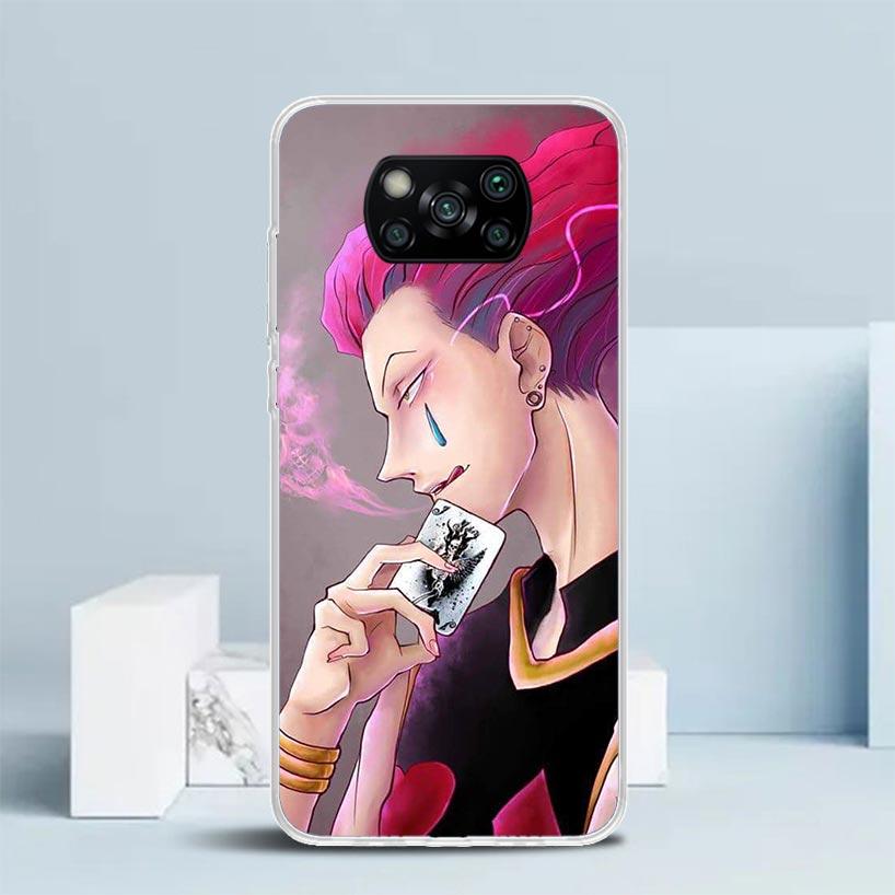 HunterX Hisoka Phone Case For Xiaomi Poco F7 Ultra X5 X6 X7 Pro M7 Redmi 15C 15 13C 13 12C 12 10C 10 10A 9 9C 9A 9T Cover Poco X