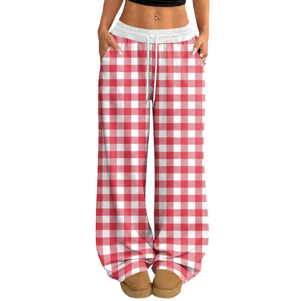 Damen Lässige und Modische Elastische Taille Weite Hose