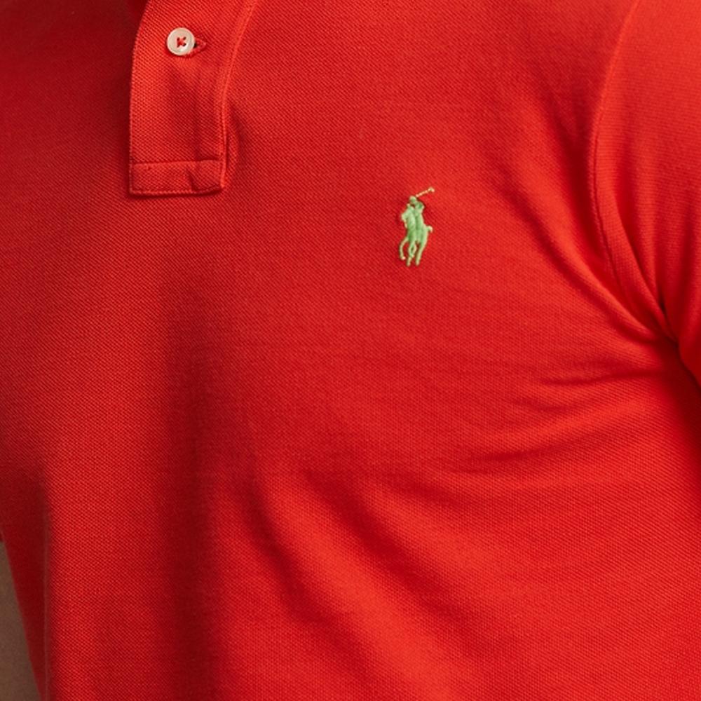 Polo Ralph Lauren Slim Fit Mesh Short Sleeve Polo Shirt Men tops Red MNPOKNI1N821698-600