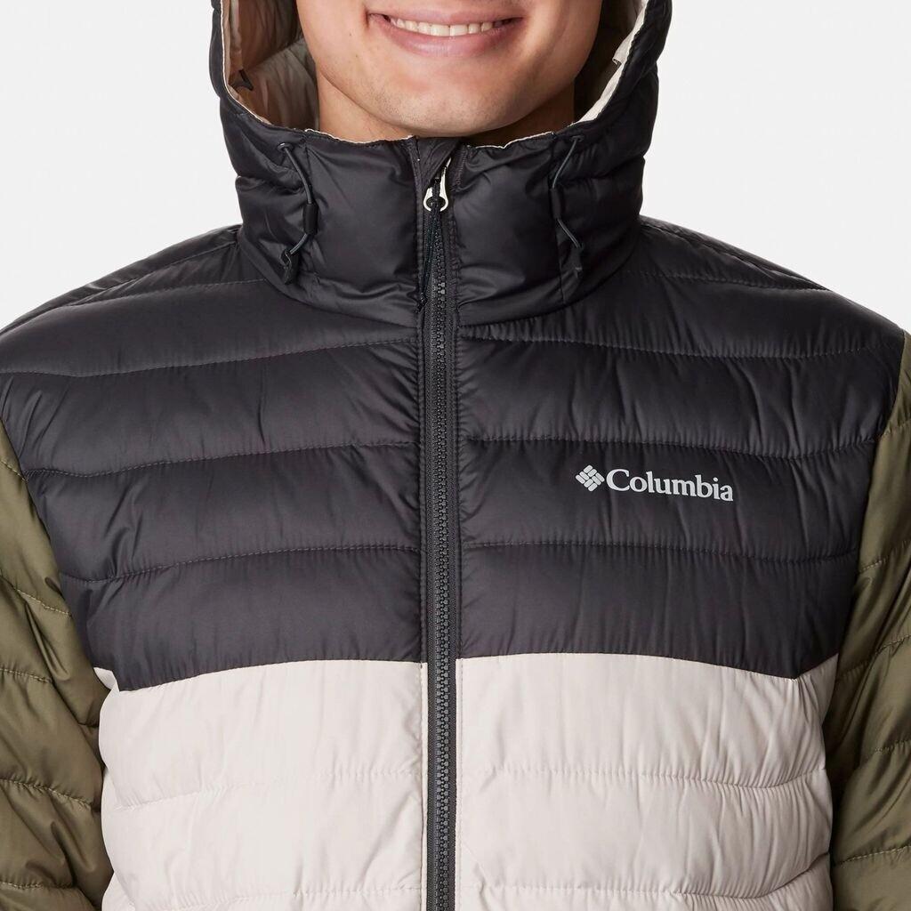 Куртка Columbia Powder Lite Hooded Jacket темный камень/акула/камень зеленый