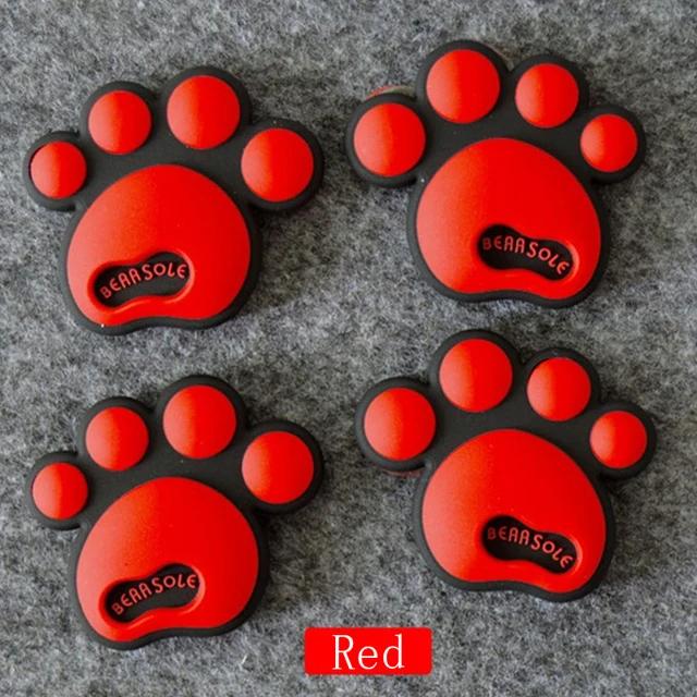 4Pcs Cute bear's-paw Car Door Edge Guard Strip Scratch Protector Anti-collision Corner Bumper Protective Sticker Decoration