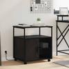 Cabinet with Charging Station Black Oak Effect 61 x 46 x 67 cm