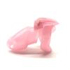 Pink Resin HT V4 Male Chastity Device with 4 Penis Ring Plastic Cock Cage Penis Bondage Fetish Chastity Belt Sex Toy For Men