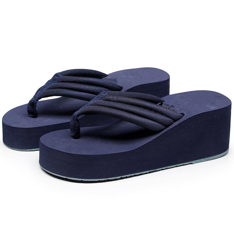 Calzado de Primavera y Verano Chanclas Antideslizantes y Resistentes al Olor Zapatos de Mujer con Sandalias y Zapatillas de Suela Gruesa Usados Junto al Mar.