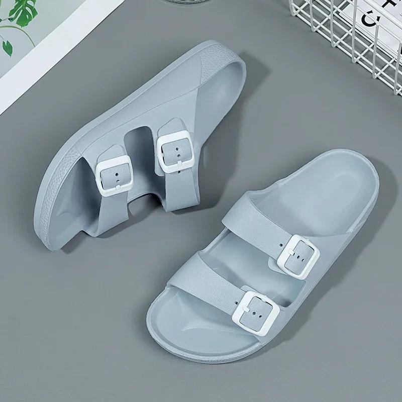 Summer Men's Sandal Men Slippers Brand Women Soft Sandals Women Beach Casual Shoes EVA Slides Original Men Flip-flop Sandals
