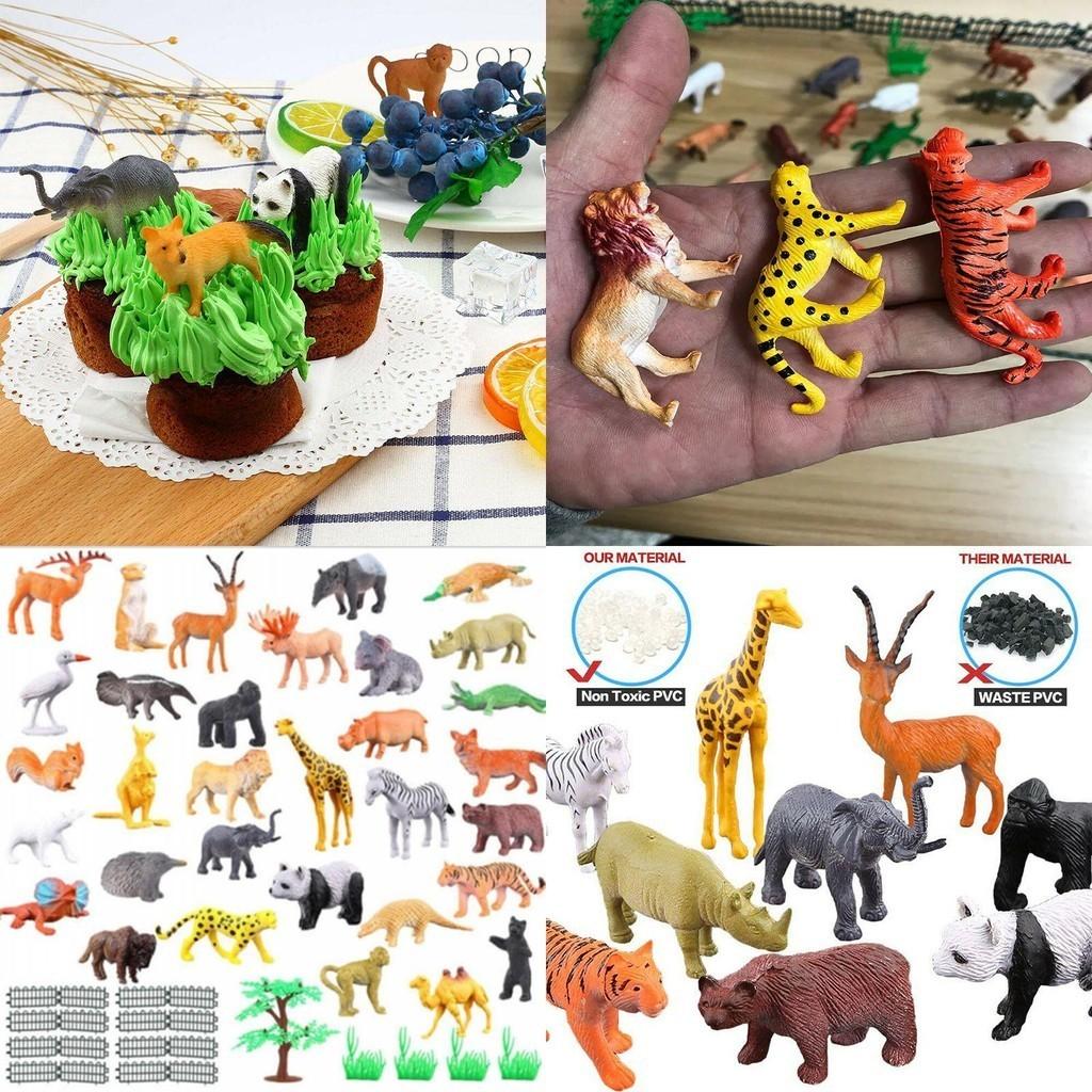 Animales Salvajes Océano Insecto Granja Dinosaurio Conjunto Simulación Pequeño Animal Modelo Juguete de Educación Temprana para Niños Personajes)