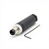M8 Connector 3 4 5 8 Pin Plastic Shell Circular Plug Socket Male Female Sensor