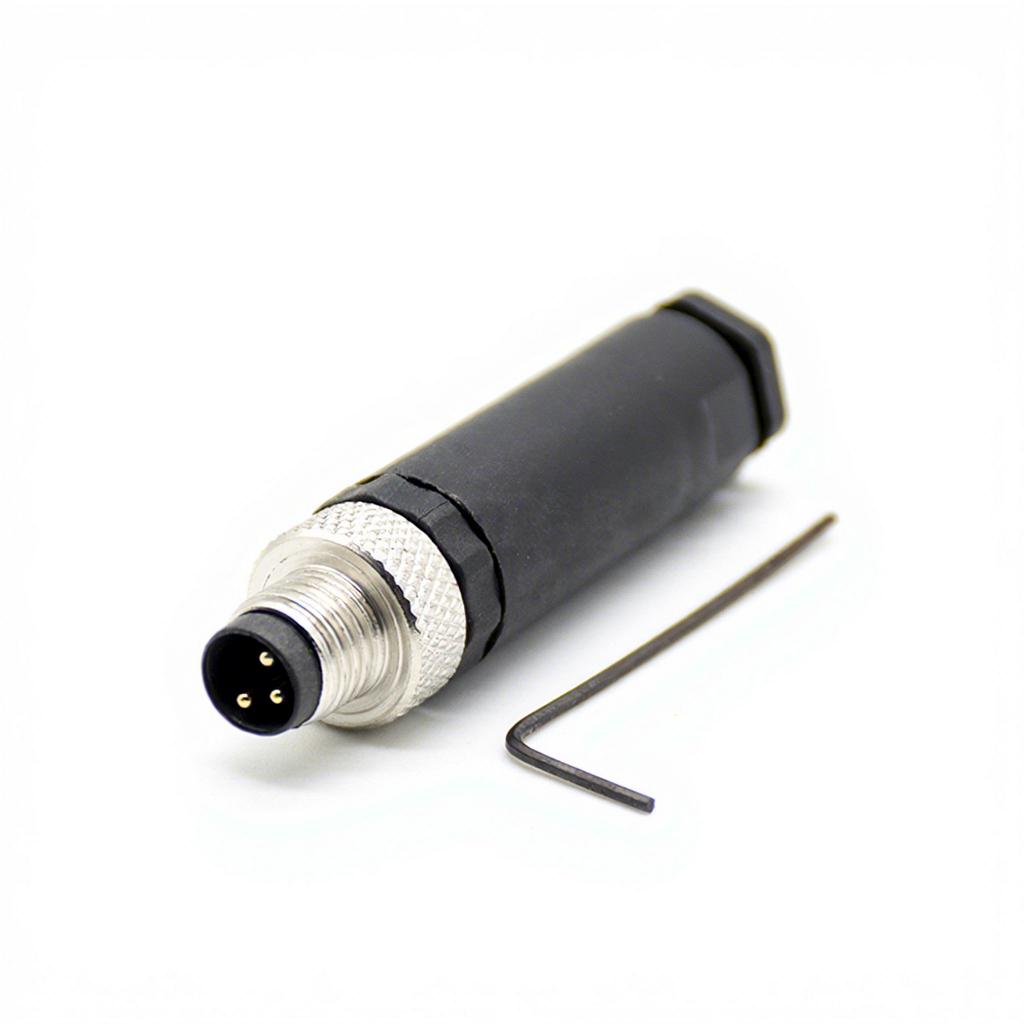 M8 Connector 3 4 5 8 Pin Plastic Shell Circular Plug Socket Male Female Sensor