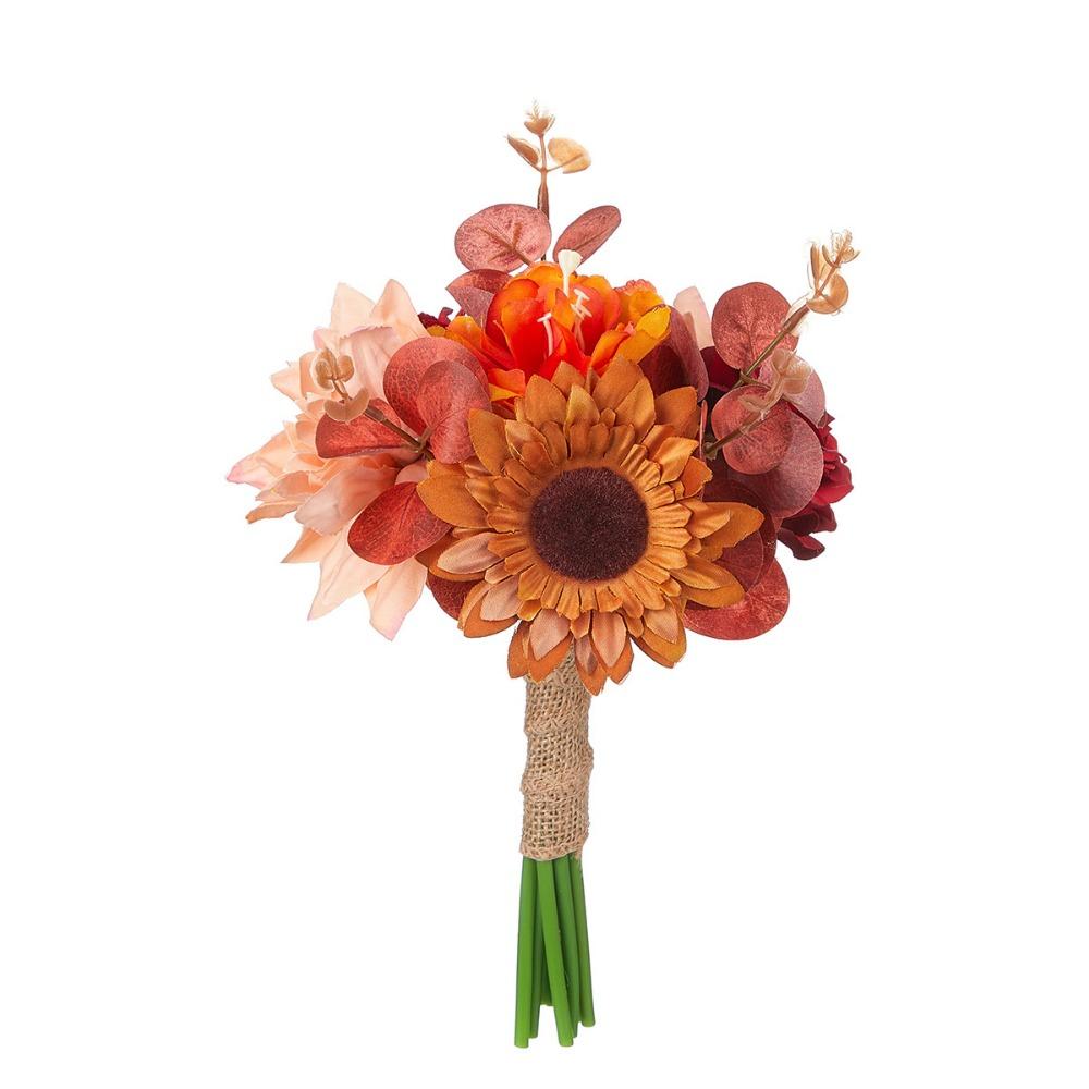 

Рустикальный свадебный букет для невесты, ручной свадебный цветок, цветок для подружки невесты, свадебная церемония Style 2