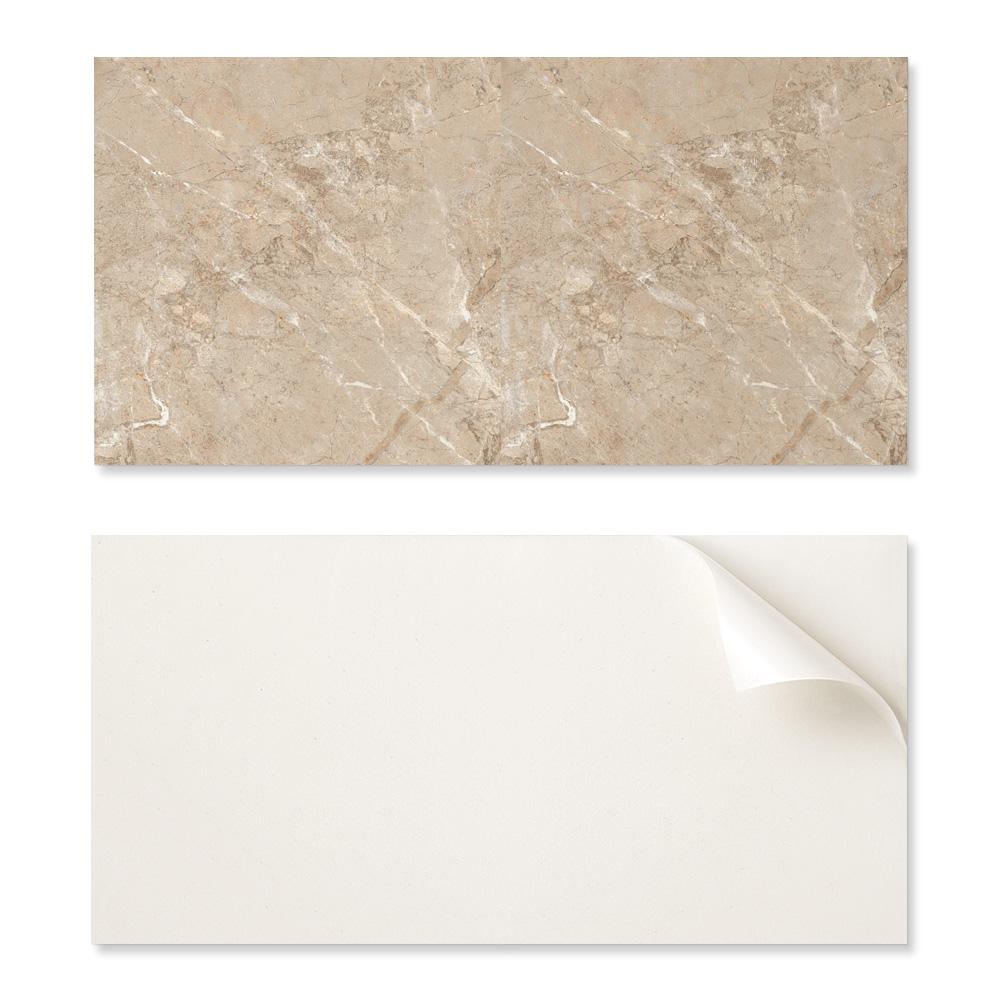 Naklejany Panel Dekoracyjny Do Szybkiej Odmiany Ściany 100X50 Cm Naturalny Wzór Marmuru