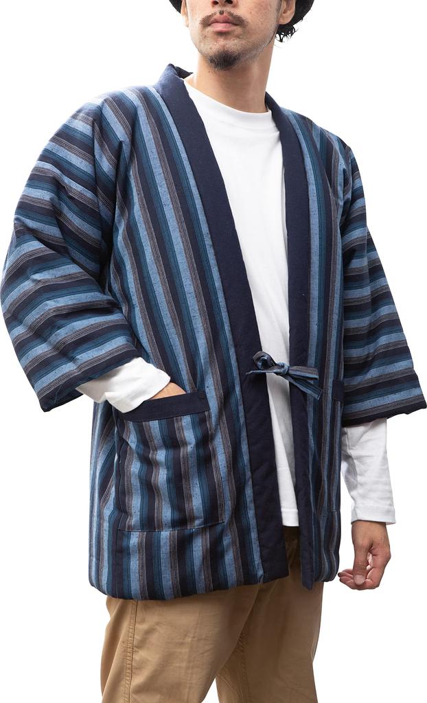 Watanosato Kurume Tsumugi Woven Hanten Men's Hanten! (5)