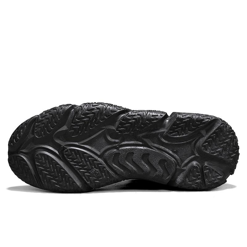 Warrior Casual Fashion Versatile Trendy Simple Short Martin Boots Men Boots Black WXY-J639N03M